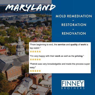 Maryland mold remediation, storm damage restoration and home renovations