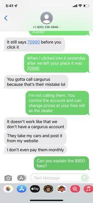 CarGurus does not have a phone number