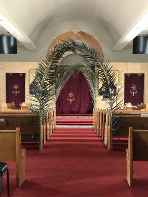 Decorating for Palm Sunday