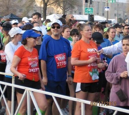 Renee Stephens' client running his first half marathon!