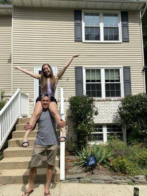 Congratulations to this awesome couple on the purchase of your first home! Welcome to Severna Park! Thank you for your service!!