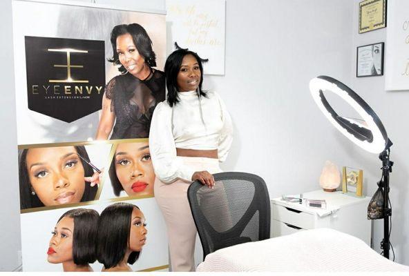 Meet the owner and operator of Eye Envy,
Tiffany. Her specialty is Lash Extensions, individual lashes and Body waxing. Ombre coming soon.