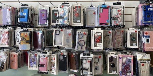 iPhone & Samsung Coolest Cases and accessories, such as phone charges and Tempered Glasses.