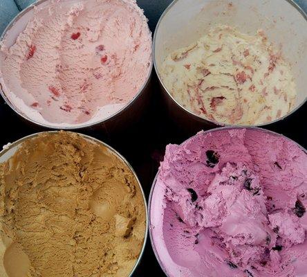 Assorted ice creams