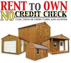 Purchase or Rent to Own, buildings in stock or custom order