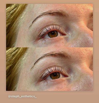 Keratin lash lift.