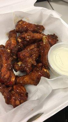 Sweet chili wings