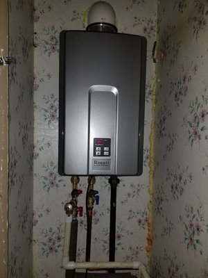 Rinnai on demand water heater in Merrimack NH