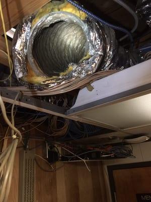 Duct cleaning or complete duct install.