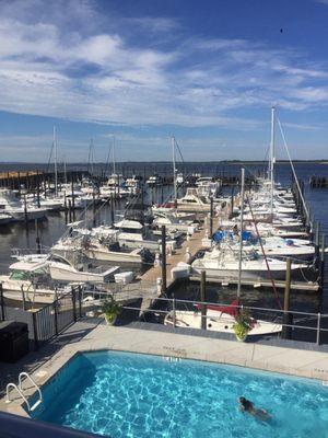 Pool overlooking the basin.