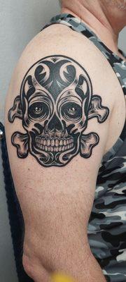 Fantastic skull tattoo!!!