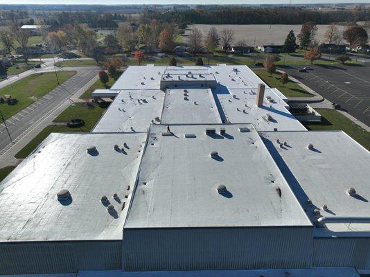 Bluffton Harrison Middle School re-roof project