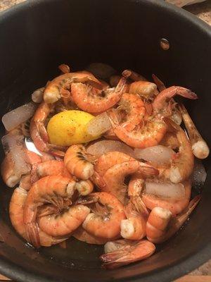 Huge shrimp and scallops!