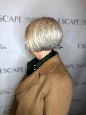 soft layered bob