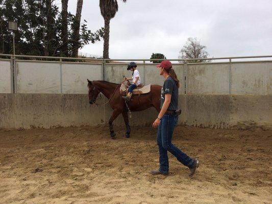 The amazing Laura teaching Nathan