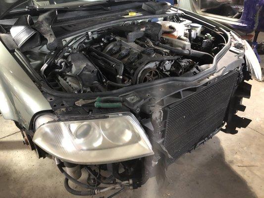 Volkswagen Passat in for a new timing belt kit