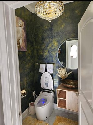 After powder room remodel