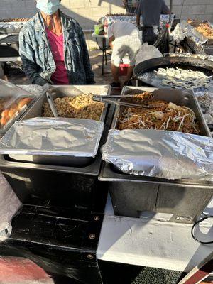 Fried. Rice and pad Thai