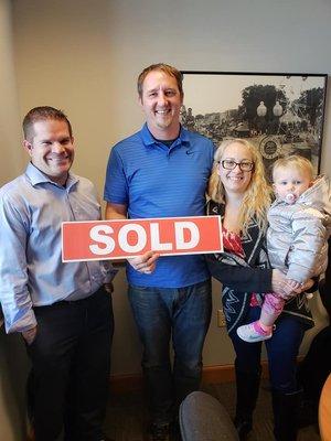 Happy Family after Purchasing Home