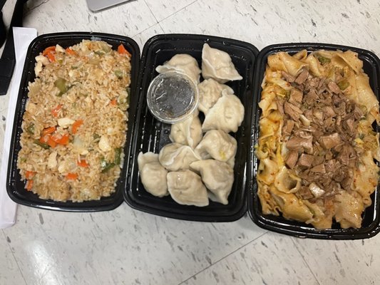 Fried rice, dumplings, biang biang noodles