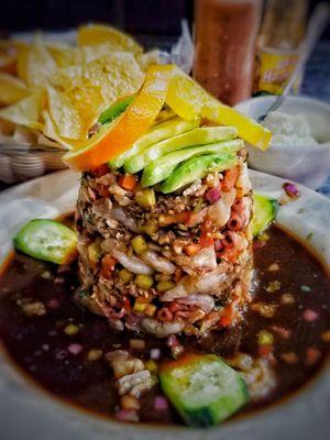 Torre de Mariscos / Seafood Tower - the most amazing seafood dish in Liberal, KS