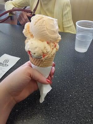 Double scoop cherries, pecans & cream $1.99 5/14/15