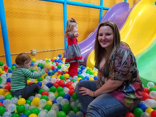 In the ball pit at let's play 280