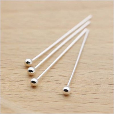 sterling silver ball pins