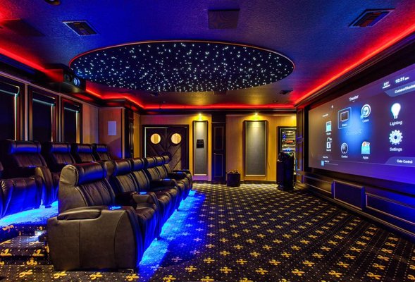 Custom home theater room