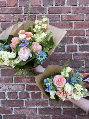 Garden Gathering Bouquet size comparison