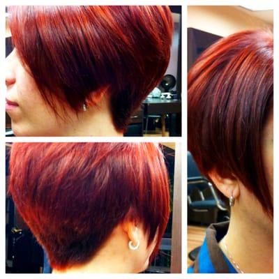 Cut and color on Marissa M.