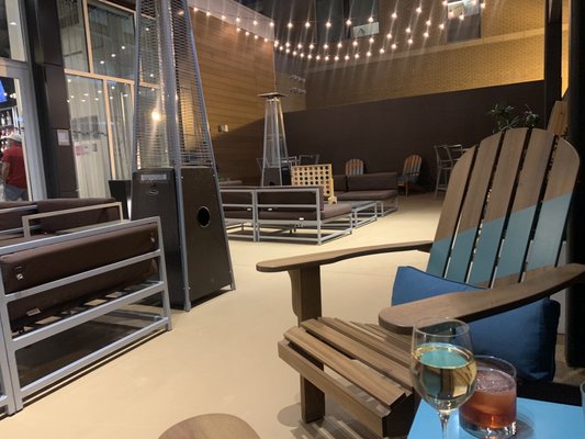 Enjoy a drink in one of two outdoor areas