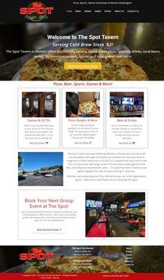 The Spot Pub Website Redesign in Renton Washington