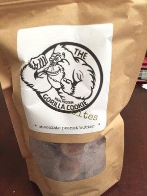 Gorilla Cookies  are easy to bake, nutritious & delicious high protein cookie mixes.  Available in 4 flavors.