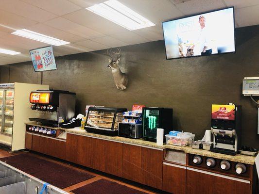 Newly remodeled coffee and fountain station