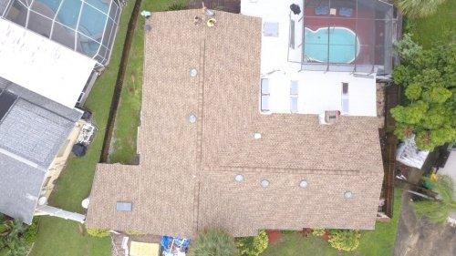 Roof replacement with GAF Timberline HD shingles in Merritt Island, FL.