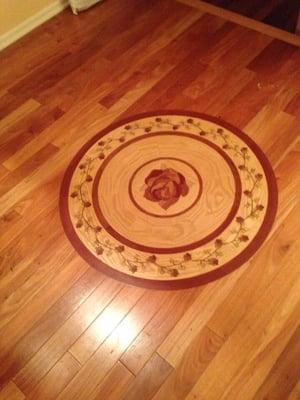 Hardwood floor design Medallion