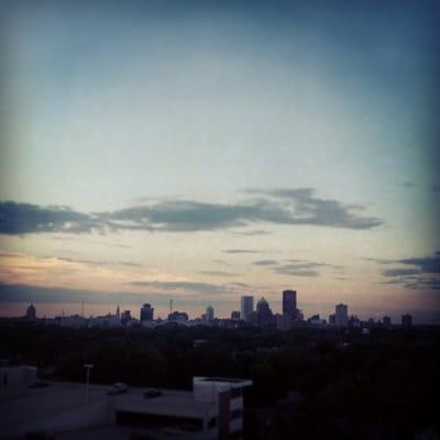 Little known fact: best view of Rochester city skyline is from the 7th floor of Highland Hospital.