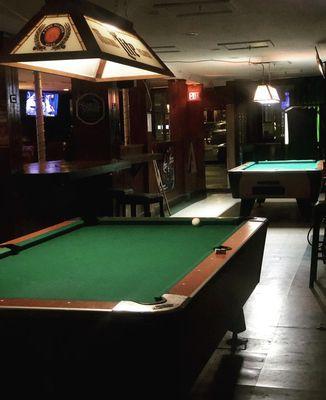 The pool tables are a popular option any night of the week!