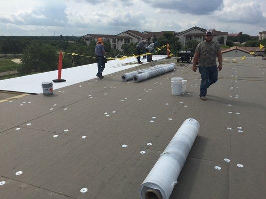 Our Commercial roof repair division will replace areas where the leak is detected to extend the life of your roof.