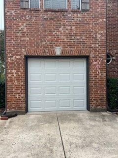 Newly installed garage door