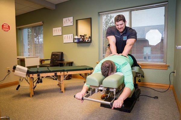 Our Flexion-Distraction table in our 2nd Exam Room.