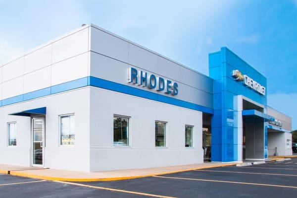 Rhodes Chevrolet in Van Buren, AR - Building Corner