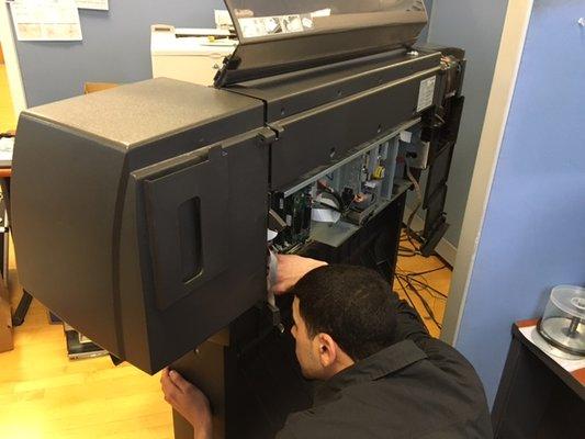 Hitting a Wide Format Printer