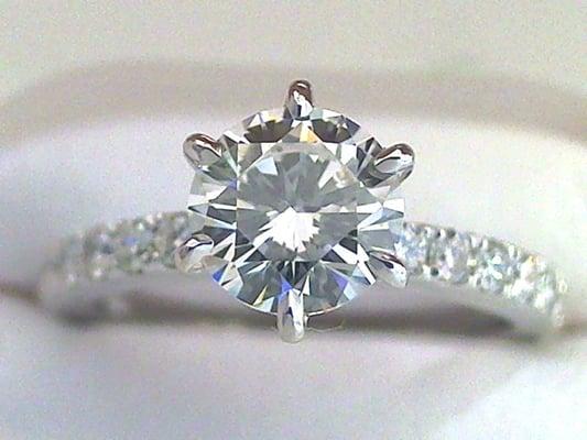 Micro-bead style engagemenbt ring. Soon to be proposed with....