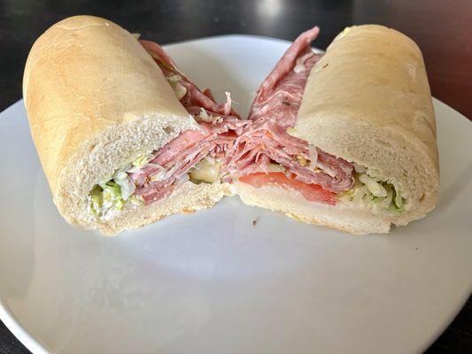 #7 Spicy East Coast Italian. Pictured is the giant size (16") and can feed two people easily. One of the best sandwiches I've had!