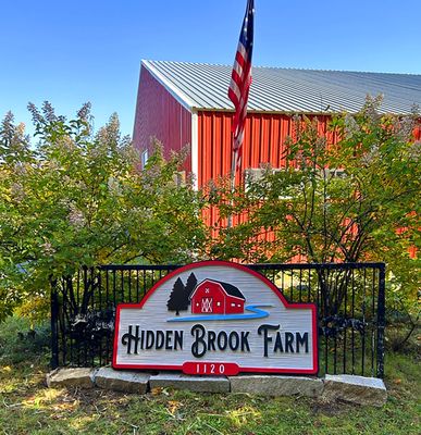 Hidden Brook Farm signage looking sharp!