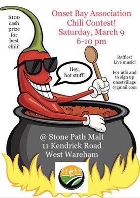 Chili Contest Fundraiser on March 9th!