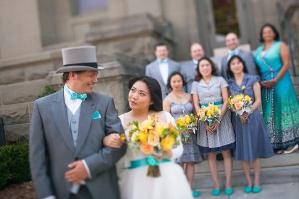 our wedding at the San Mateo County History Museum