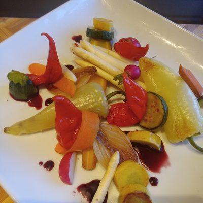 White Asparagus, Carrot, Peppers and Squash